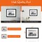 iFrame 18” x 22” Black Framed Chicago City Skyline Print Framed Art Work For Wall Decor With Photo Mat | Chi Town Skyline Wall Art | Black And White Picture Wall Art Decor